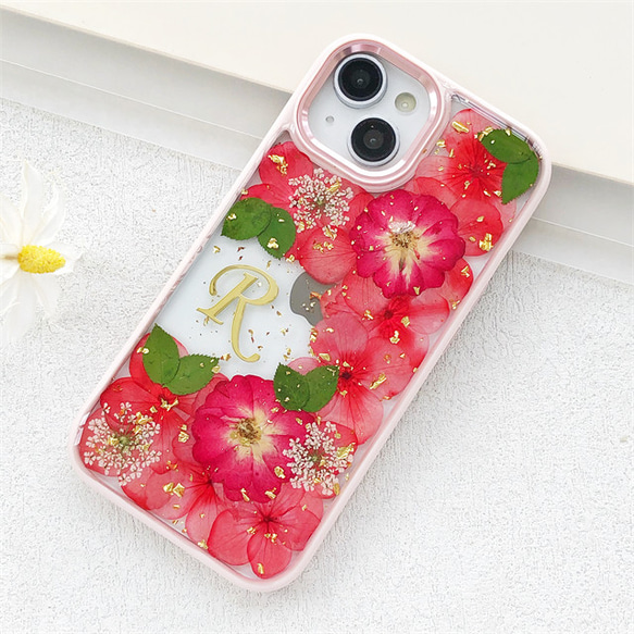 ワニ ケース はだける アイフォン 押し花 可愛い ハンドメイド 携帯 
