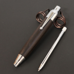 新作ボールペン　黒檀 黒檀スケッチペンシル5.6mm+ボールペンインサート クラッチペンシル5.6
