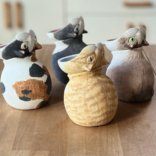 セミオーダー制作 愛猫『にゃわん』 おもちゃ・ペット小物 陶