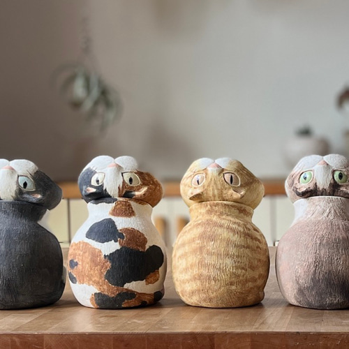 セミオーダー制作 愛猫『にゃわん』 おもちゃ・ペット小物 陶工房 海