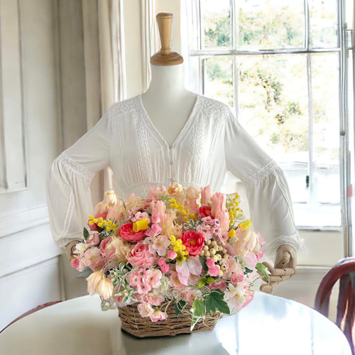 光触媒 春のフラワーアレンジメント アーティフィシャルフラワー