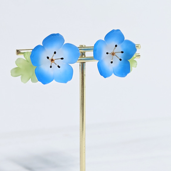 Nemophila 2way 耳環 第7張的照片