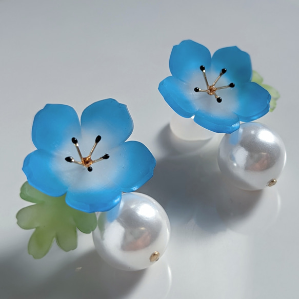 Nemophila 2way 耳環 第10張的照片