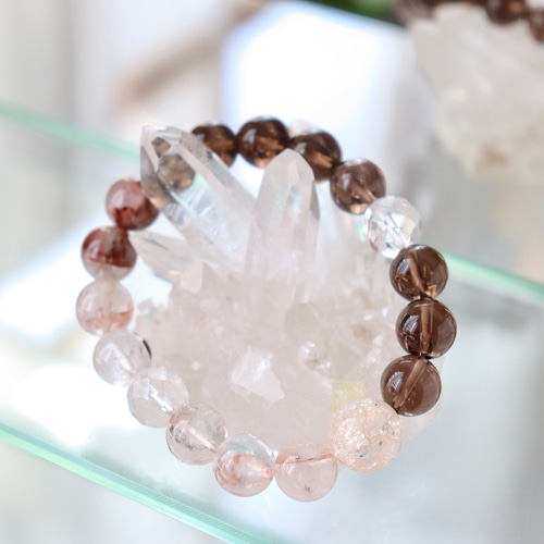ヒマラヤ マニカラン水晶 12mmブレスレット MG0533 マニカラン産