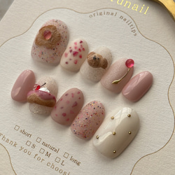 toypoodle＆strawberry donut nail 3枚目の画像