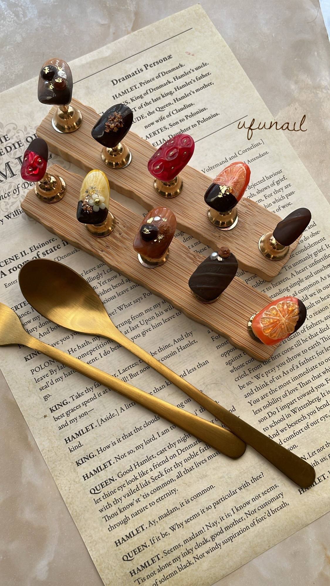 chocolate selection nail