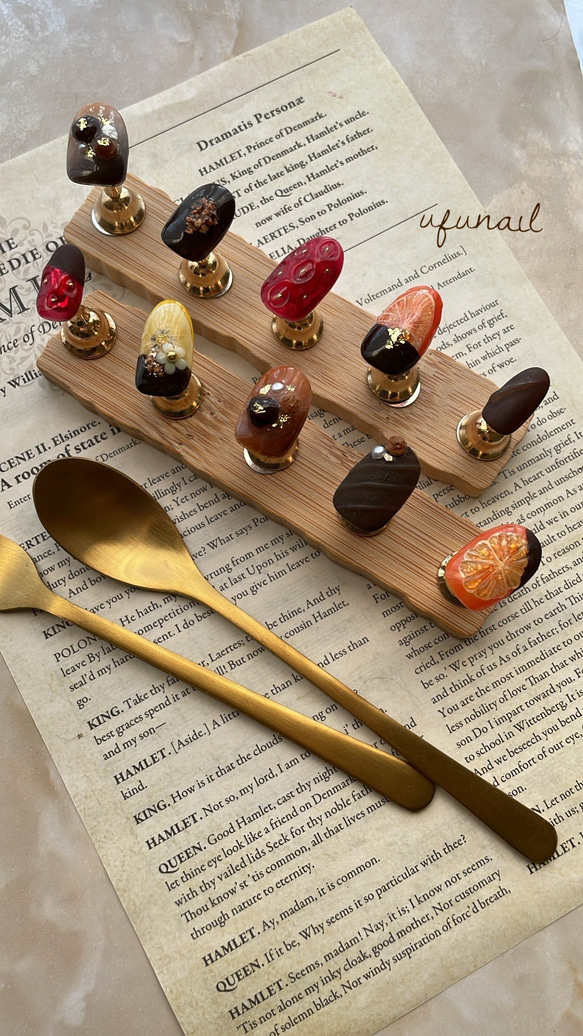 chocolate selection nail 1枚目の画像