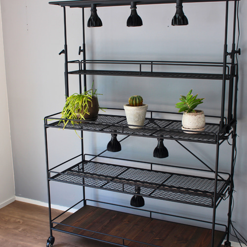 横幅をオーダー L150W45植物棚 ライティングレール ボタニカルシェルフ