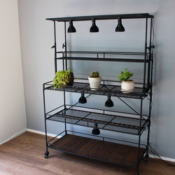 アイアン 植物棚 受注製作　アイアンシェルフ　オーダー製作可能 アイアン植物棚 受注製作 棚・シェルフ・ラック アイアン工房