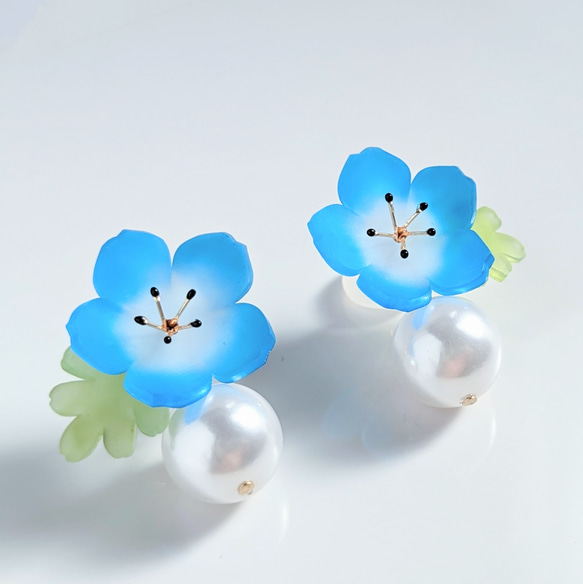 Nemophila 3way 耳環 第1張的照片