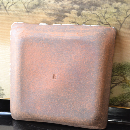 希少 カルティエ スクエア プレート 金彩 レオパード柄 角皿