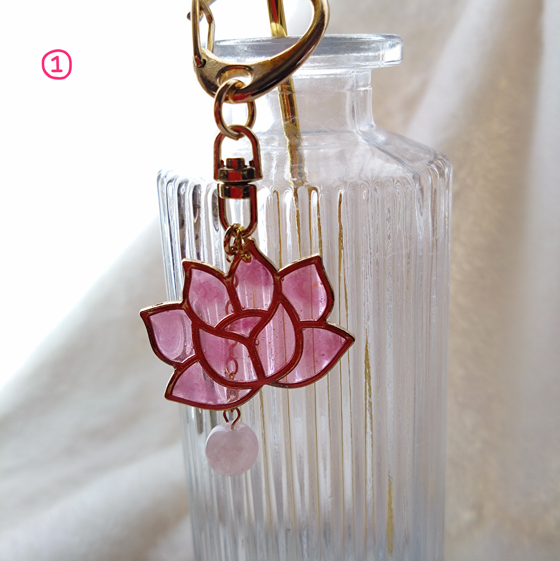 在庫品SALE◇14kgf◇ピンククォーツのゆめかわチャーム