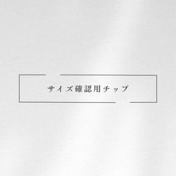 サイズ確認用チップ 1枚目の画像