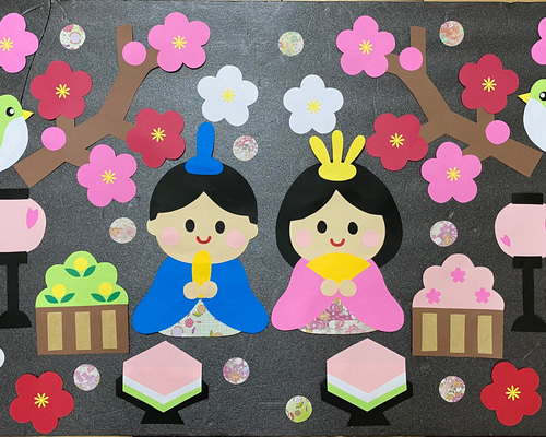 真作/大江良起/雛図/佳美比奈/ひなまつり/桃の節句/名家伝来/AE-129 24-366_03.png?v=1696554220