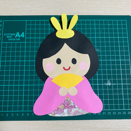 ひなまつり 壁面飾り ひなまつり お雛様 桃の節句 3月 切り絵 misa