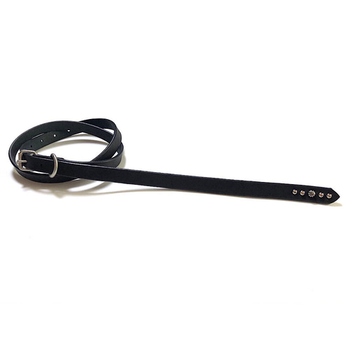 ナローベルト スタッズベルト 栃木レザーベルト ロングベルト 細ベルト