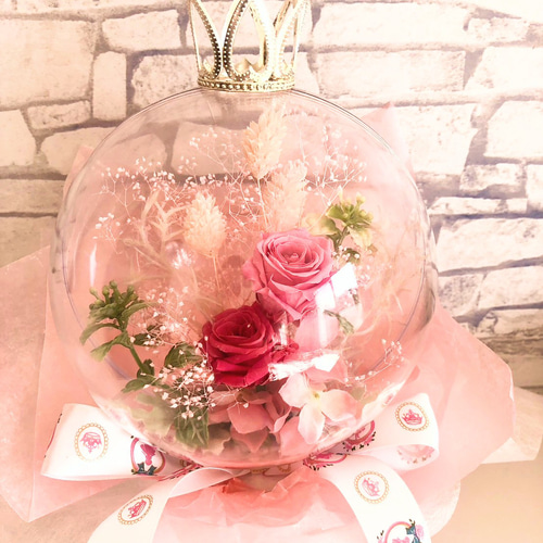 バルーンフラワーブーケ♡フラワーバルーンアクリル♡母の日