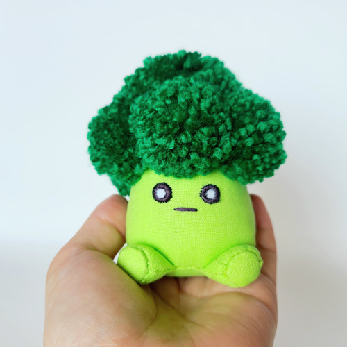 ブロッコリーのぬいぐるみ(お座り) ぬいぐるみ くろまるファクトリー