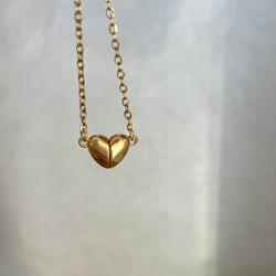 magnet heart necklace／ 大人可愛いハートのネックレス マグネット 金属アレルギー対応 7枚目の画像