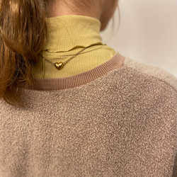 magnet heart necklace／ 大人可愛いハートのネックレス マグネット 金属アレルギー対応 10枚目の画像