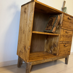 1ドロワ麦穂のカップボード 棚・シェルフ・ラック putto 通販 6816370