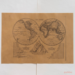 紙製ブックカバー　古地図3　A3判（モノクロ） 4枚目の画像