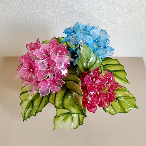 紫陽花♡アレンジ♡ディップアート♡アメリカンフラワー 紫陽花♡アレンジ♡ディップアート♡アメリカンフラワー