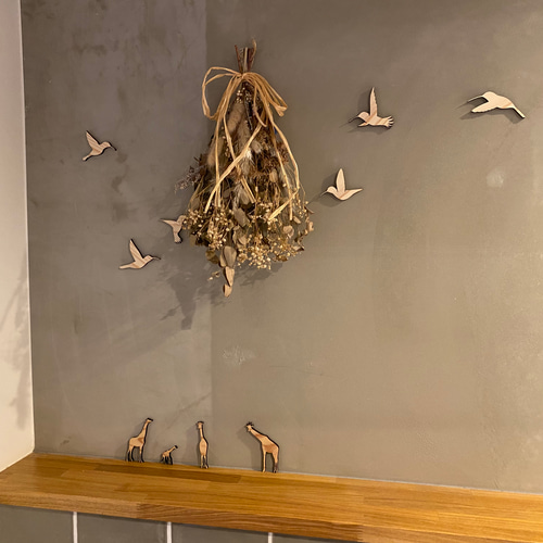 木彫り絵画　鳥　インテリア　アート　ウォールデコレーション 壁飾り 壁掛け ウォールデコ おしゃれ ウォールアート アイアン
