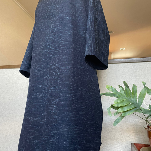 人気の木綿着物 リメイクワンピース ゆったり着物ワンピース