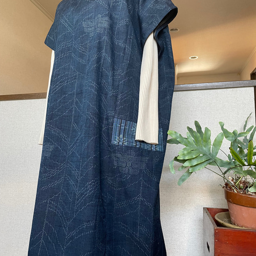 正絹 紬 着物リメイク ゆったり着物 チュニック ゆったりお洒落 正絹 紬 着物リメイク ゆったり着物 チュニック ゆったりお洒落