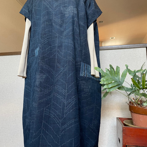 着物リメイク（大島紬） チュニック （着物リメイク☆大島紬