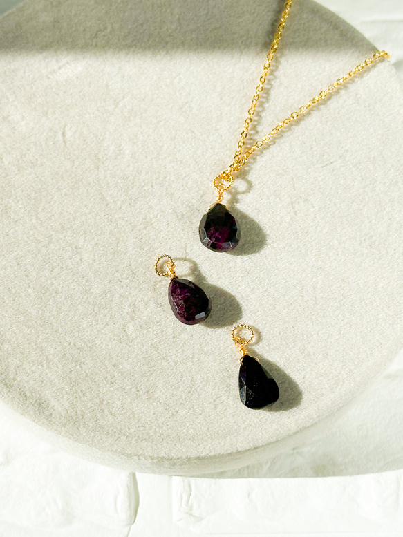 お守り石（スギライト22） スギライト 天然石 ペンダントトップ｜スギライト 癒しと安心の