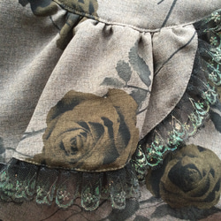 薔薇柄イレギュラーヘムのスカート 5枚目の画像