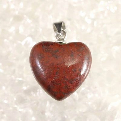 H&E社 クリムゾンキュープライト  15mmハートペンダントップ 証明書付  2.9g 【榎本通商10554】