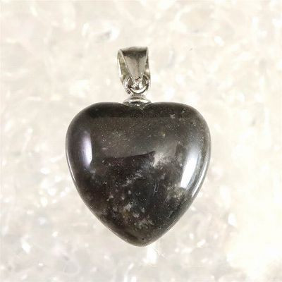 H&E社 サークルストーン  15mmハート ペンダントトップ 証明書付 2.5g【榎本通商11745】