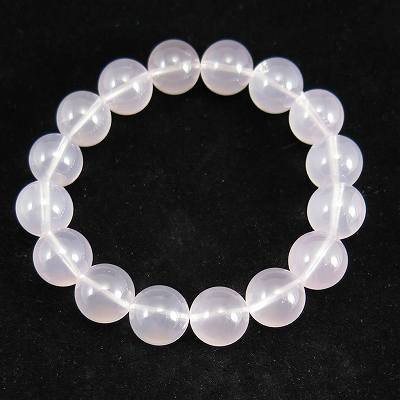 スターローズクォーツ 紅石英　13mm玉ブレスレット 49.9g　【榎本通商12770】