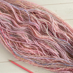 手紡ぎ糸（双糸）100ｇ S100-177 2枚目の画像