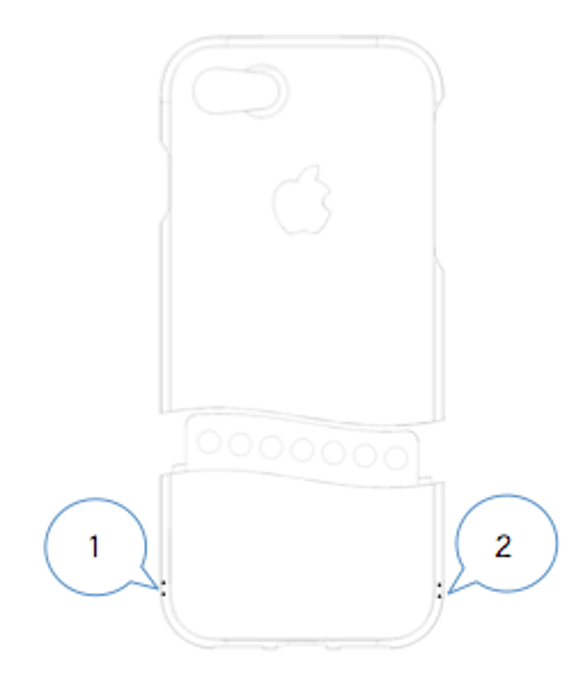 【ウッドケース for iPhone オプション　ストラップホール】　全機種対応 2枚目の画像