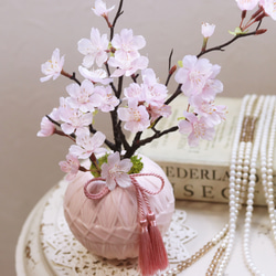 お家でお花見♪満開桜!!　盆栽風 2枚目の画像