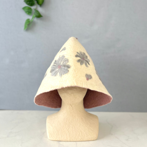 送料無料】メリノウール サウナハット／軽くて心地よい大きめサウナ