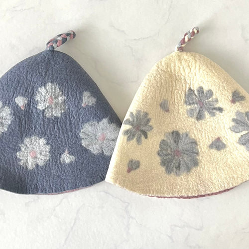 送料無料】メリノウール サウナハット／軽くて心地よい大きめサウナ