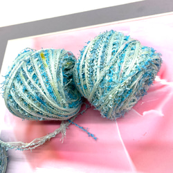 引きそろえ糸 ひらひら紺 毛糸 染めいと 通販 17500652｜Creema