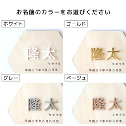 製 名前札 かわいい 装飾 おしゃれ 節句 撮影 アイテム 出産 祝い 人気 日本製 コンパクト 小物 月齢 フォト レ 3枚目の画像