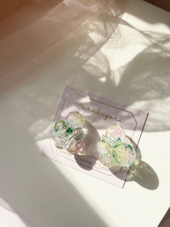 ˗ˏˋ Bubble jewel꙳⋆ Haruiro 〜春꙳⋆ ˎˊ˗ 宝石のようなバブルビーズのアクセサリー꙳⋆ 3枚目の画像
