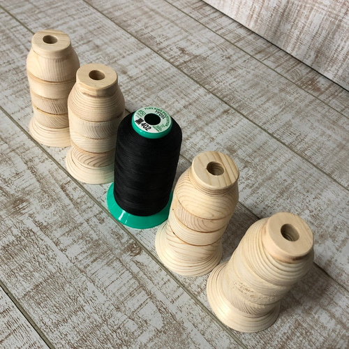 業務用ロックミシン糸(幅6cm) 収納棚 45本 ダークオーク 棚・シェルフ