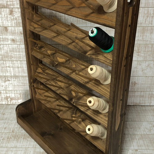 ミシン糸ラックオーダーの件について Amazon | MORYTRADE 糸巻ラック ミシン糸 刺繍糸 糸立て 台 木製