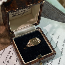 英国♦︎アンティーク♦︎シグネットリング 1911年 /9k 9ct 9金 指輪