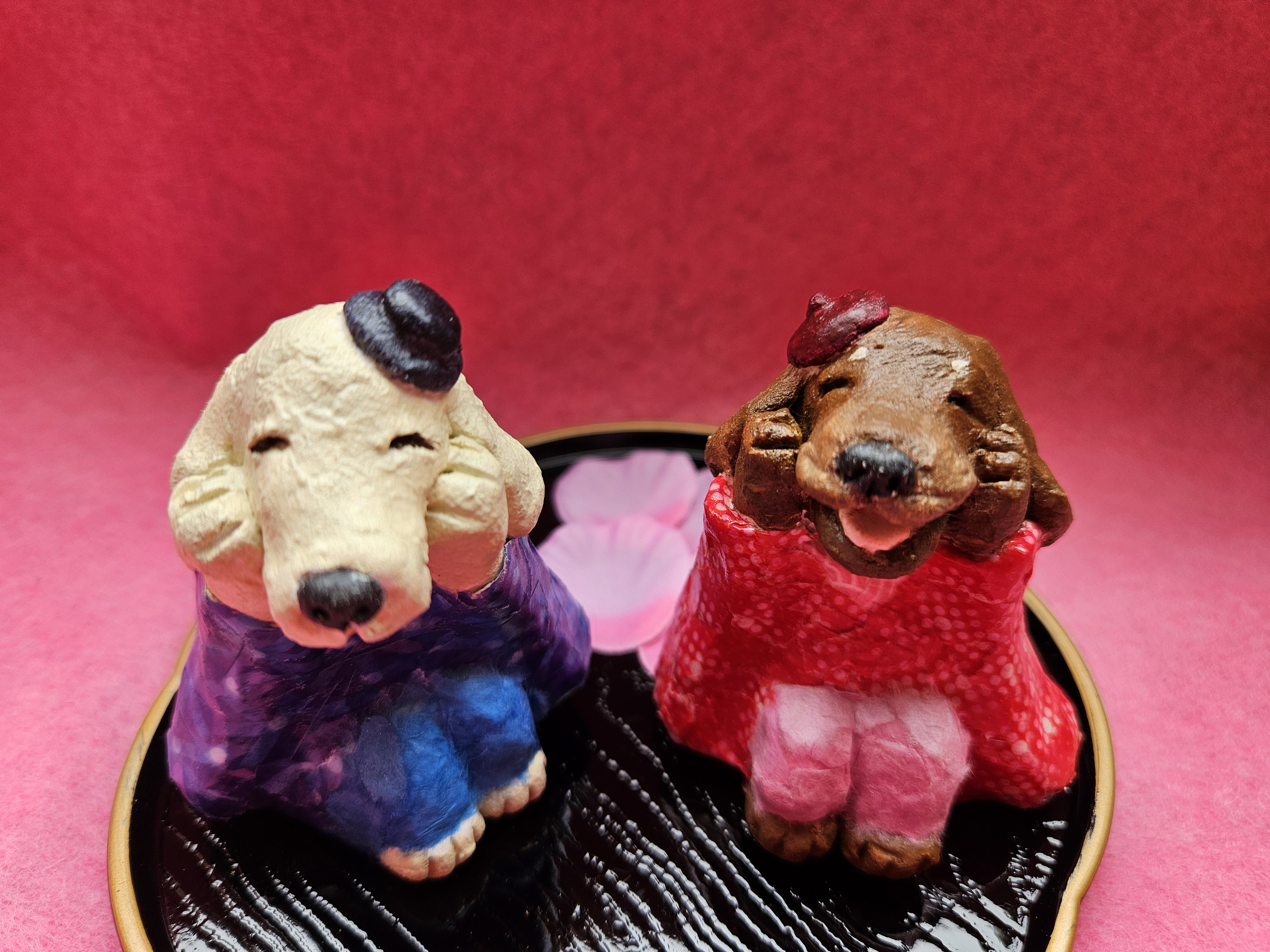 ミニチュアダックスのおひなさま