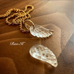 ✨天使の羽根ペンダントトップ〜水晶 6枚目の画像