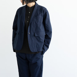 ワッシャーコットンナイロンジャケット/navy blazer 1枚目の画像